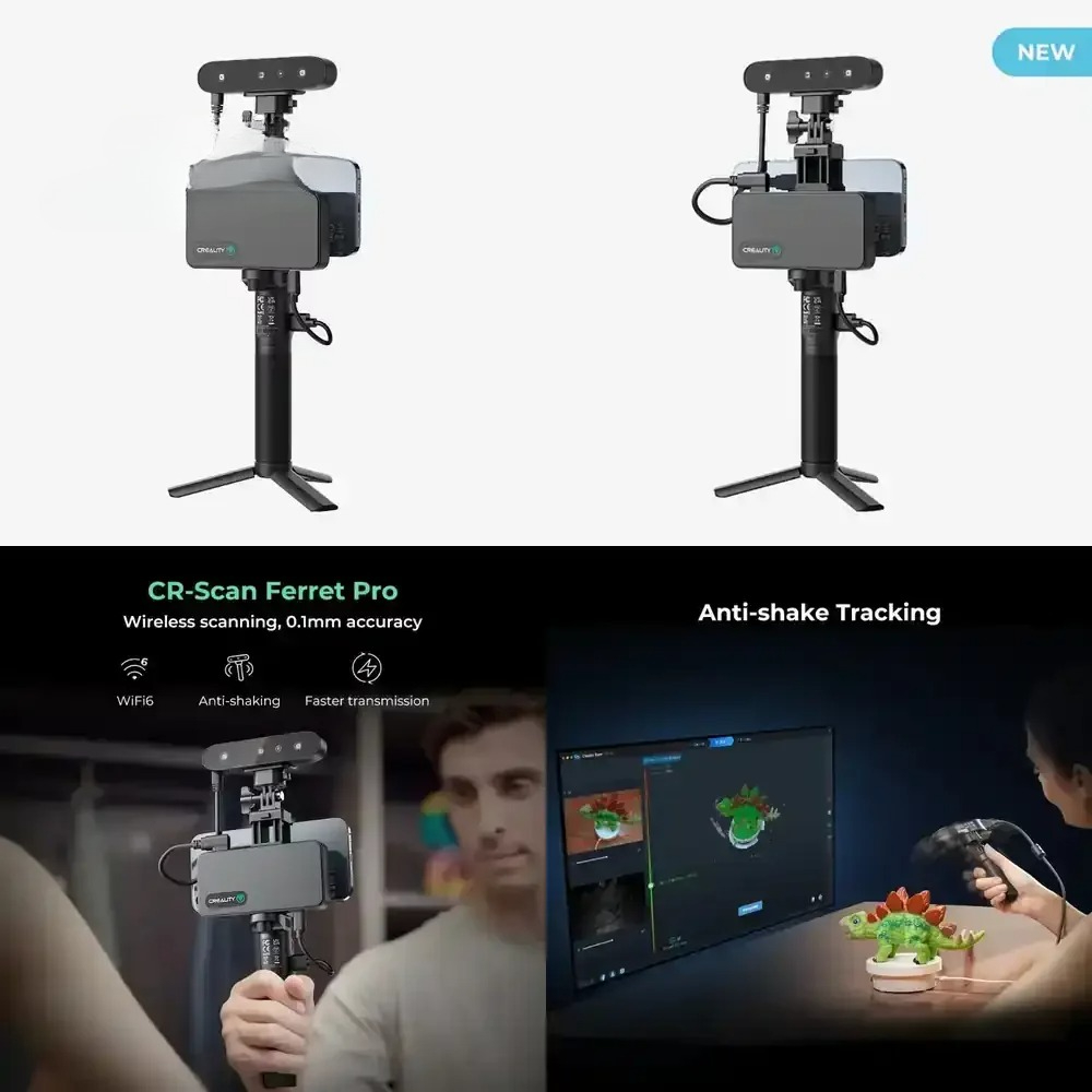 Handheld 3D Scanner High Precision - ماسح ضوئي ثلاثي الأبعاد احترافي لمعدات