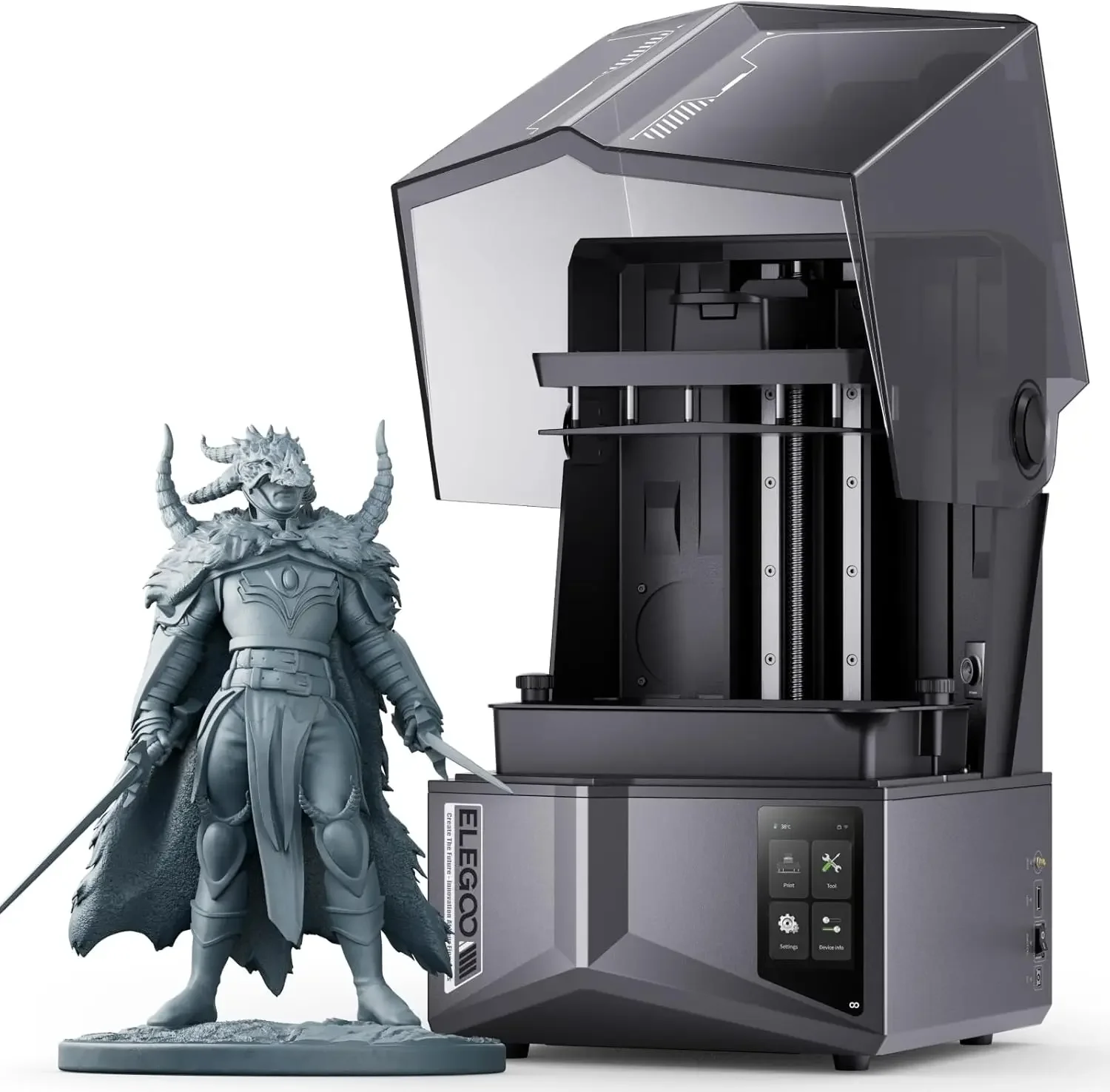 طابعة ثلاثية الأبعاد ساتورن 4  - مراجعة 12K Monochrome Lcd Resin 3D Printer وسعره
